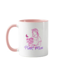 Caneca de café "Mãe das Plantas" de jardinagem