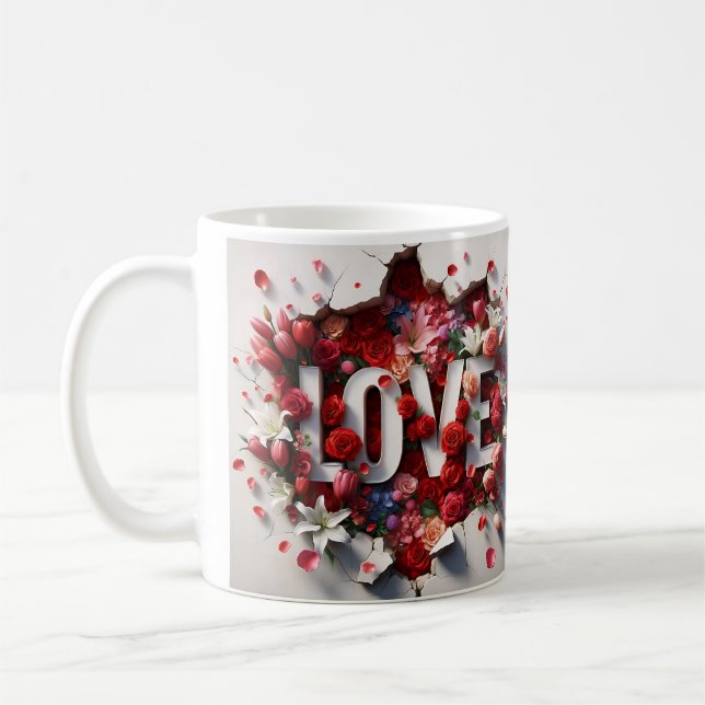 Caneca De Café mãe de amor 3D (Esquerda)