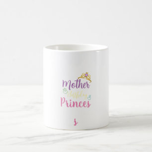 Caneca De Café Mãe de Aniversário Princesa Tiara - Cor Personaliz