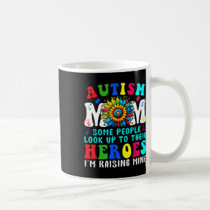Caneca De Café Mãe de Autista Criando Herói Girassol Para Mulhere