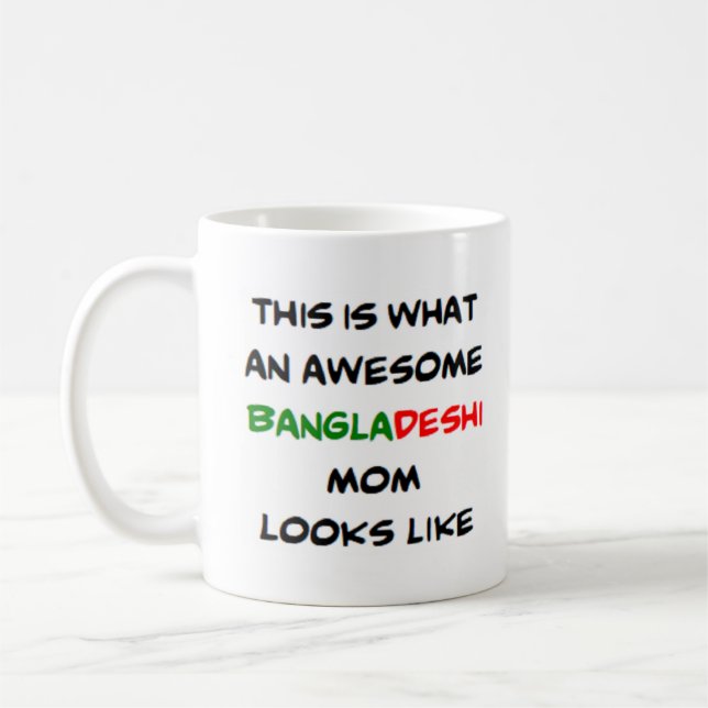 Caneca De Café mãe de bangladeshi, incrível (Esquerda)