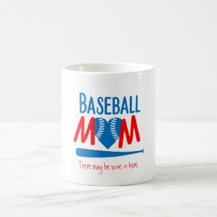 Caneca De Café Mãe de Baseball Engraçado