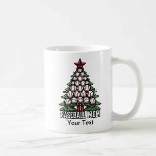 Caneca De Café Mãe de Baseball no Natal