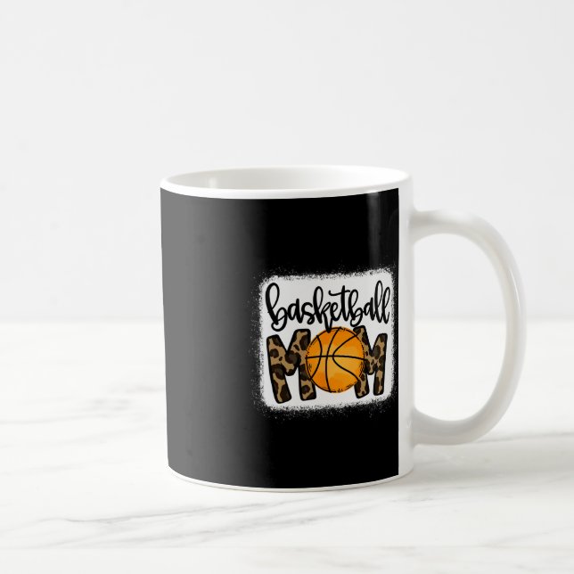 Caneca De Café Mãe de basquete Leopardo Mama de Basquete (Direita)