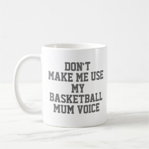 Caneca De Café Mãe de basquetebol Gift Mug Engraçado Citaçã