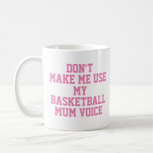 Caneca De Café Mãe de basquetebol Gift Mug Engraçado Citação de