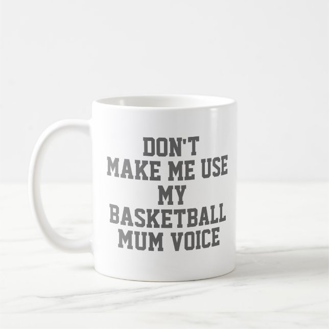 Caneca De Café Mãe de basquetebol Gift Mug | Engraçado Citação de (Esquerda)