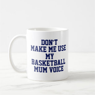 Caneca De Café Mãe de basquetebol Gift Mug Engraçado Citação de