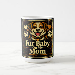 Caneca De Café Mãe de Bebê Peludo – Orgulho do Amor dos Pais de E