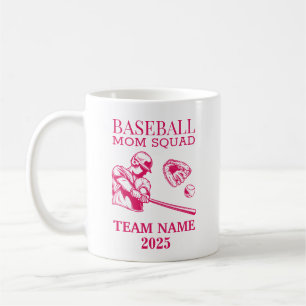 Caneca De Café Mãe de beisebol personalizada