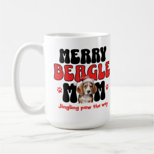 Caneca De Café Mãe de cachorro Beagle de Férias