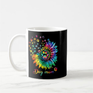 Caneca De Café Mãe de Cachorro Espiral Pegadas de Patas de Cachor
