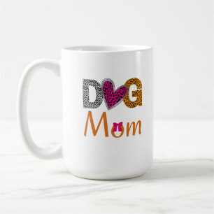 Caneca De Café Mãe de Cachorro Estampa de Leopardo/Presente de Am
