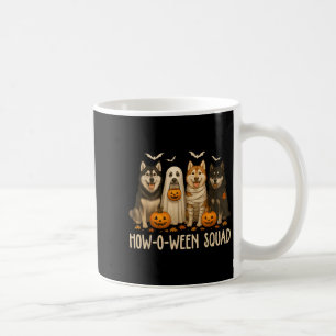 Caneca De Café Mãe de Cachorro Husky Fantasma de Halloween Amante