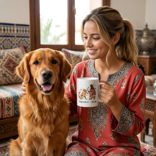 Caneca De Café Mãe de Cachorro Personalizada de Australian Shephe
