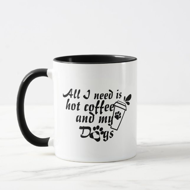 Caneca de Café Mãe de Cachorro - Xícara Engraçada  (Esquerda)