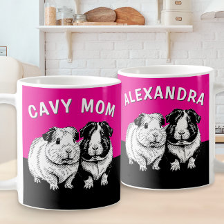 Caneca De Café Mãe de Cavy Personalizado Porquinho-da-índia Fofo