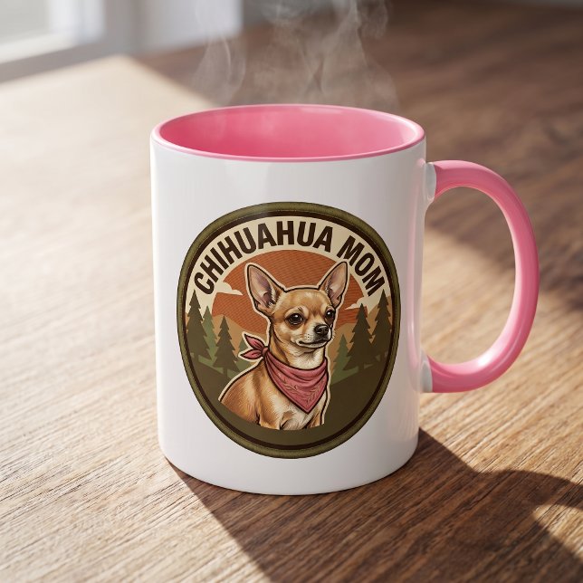 Caneca de Café Mãe de Chihuahua | Presente para Mã (Criador carregado)