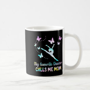 Caneca De Café Mãe de dança dançarino favorito chama mãe divertid