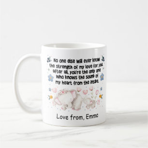 Caneca De Café Mãe de Elefante Personalizada