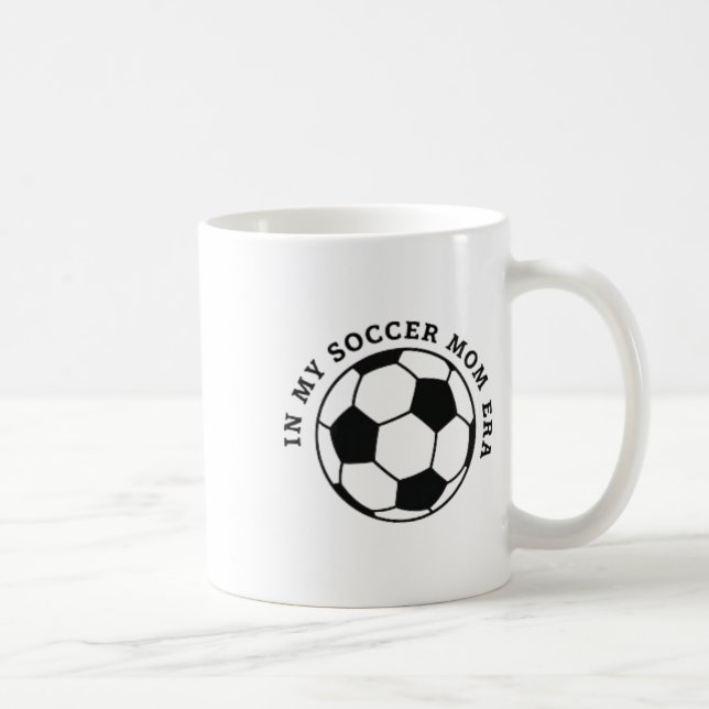 Caneca De Café Mãe de Futebol de Base, Mãe da Equipe Dias de Jogo (Direita)