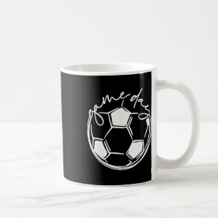 Caneca De Café Mãe de Futebol de Pais de Esportes no Dia do Jogo