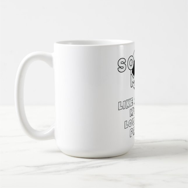 Caneca De Café mãe de futebol mais alta e mais orgulhosa (Esquerda)