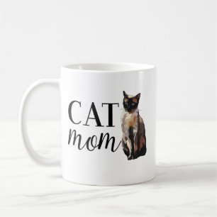 Caneca De Café Mãe de Gato Gato Siames