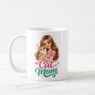 Caneca de Café Mãe de Gato – Presente de Amante de