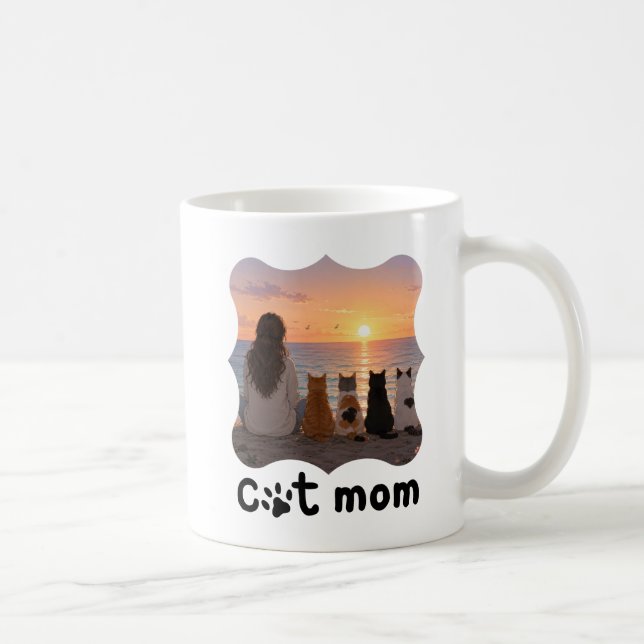 Caneca de Café Mãe de Gato – Presente Fofo para Am (Direita)