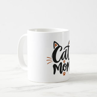 Caneca de Café Mãe de Gato – Tipografia elegante d