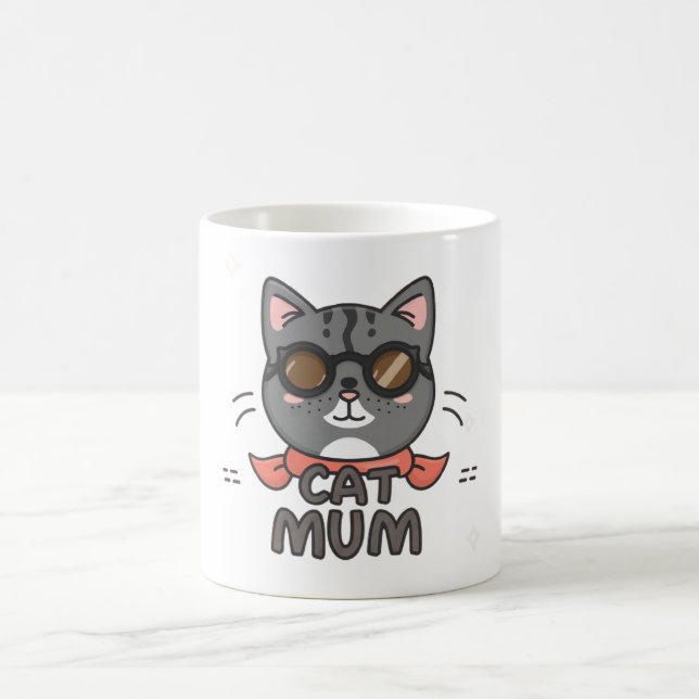 Caneca De Café mãe de gatos (Centro)