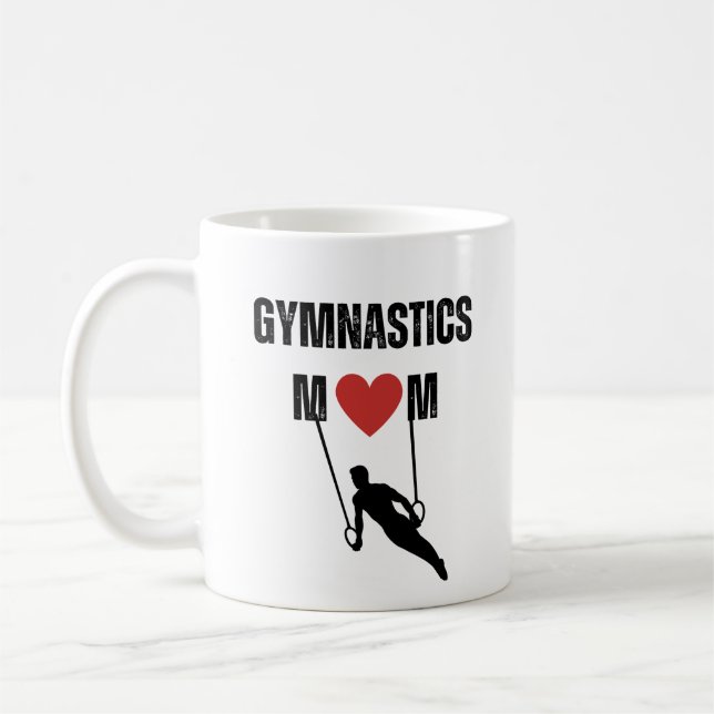Caneca De Café Mãe de ginástica (atleta masculino) (Esquerda)