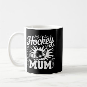 Caneca De Café Mãe de Hockey Coração Família Dia das Mães Amante