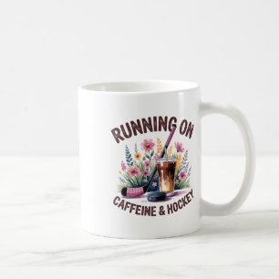 Caneca De Café Mãe de Hockey Correndo Com Café Gelado De Cafeína