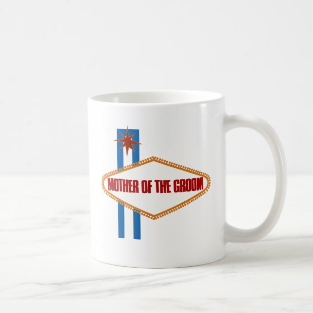Caneca De Café Mãe de Las Vegas do noivo (Direita)