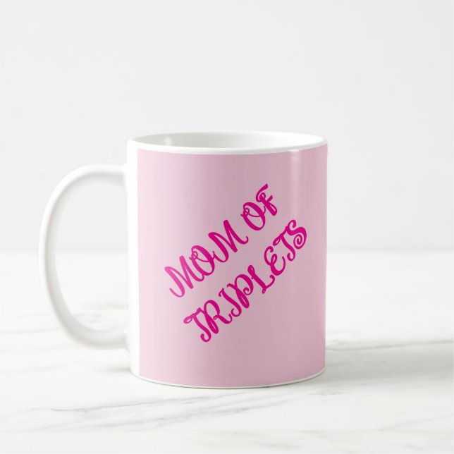 Caneca De Café Mãe De Meninas Triplet, Presente Motivacional, Ros (Esquerda)