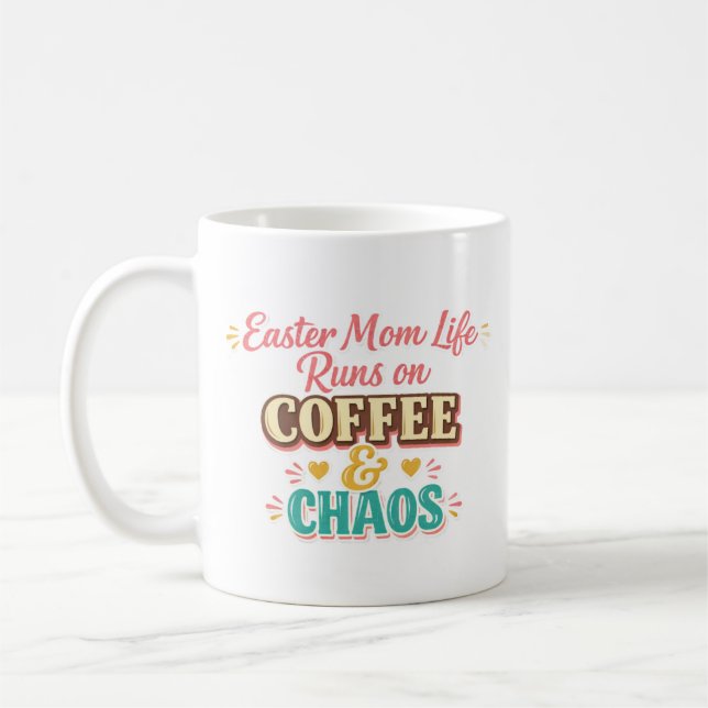 Caneca De Café Mãe de Páscoa Funciona com Café & Caos – Mãe Diver (Esquerda)
