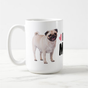 Caneca De Café Mãe de Pug Fofa, Mãe de Cachorro
