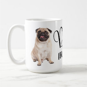 Caneca De Café Mãe de Pug Fofa, Mãe de Cachorro