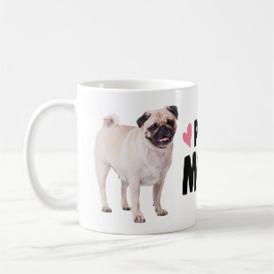 Caneca De Café Mãe de Pug Fofa, Mãe de Cachorro