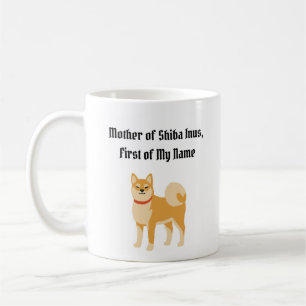 Caneca De Café Mãe de Shiba Inus, Primeiro Meu Nome