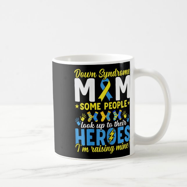 Caneca De Café Mãe de Síndrome de Down T21 Trissomia 21 Conscient (Direita)