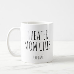 Caneca De Café Mãe de Teatro Nome Personalizado Pai do Clube de D