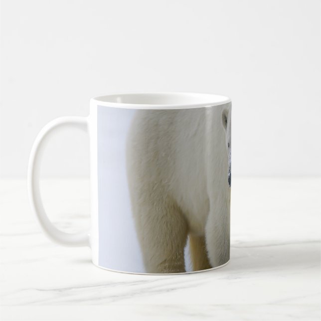 CANECA DE CAFÉ MÃE DE URSO POLAR E NORTE DE CUB ALASKA (Esquerda)