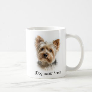 Caneca De Café Mãe de Yorkie Personalizada