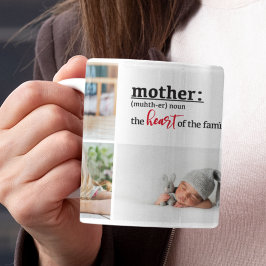 Caneca De Café Mãe definição coração da família 5 fotografia