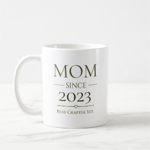 Caneca De Café Mãe Desde Ano Personalizado Melhor Capítulo Até Ag