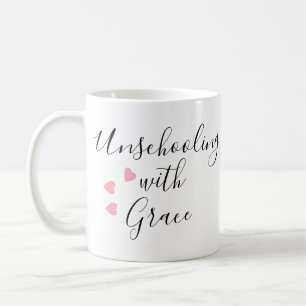 Caneca De Café Mãe Desescolarizadora Grace Hearts