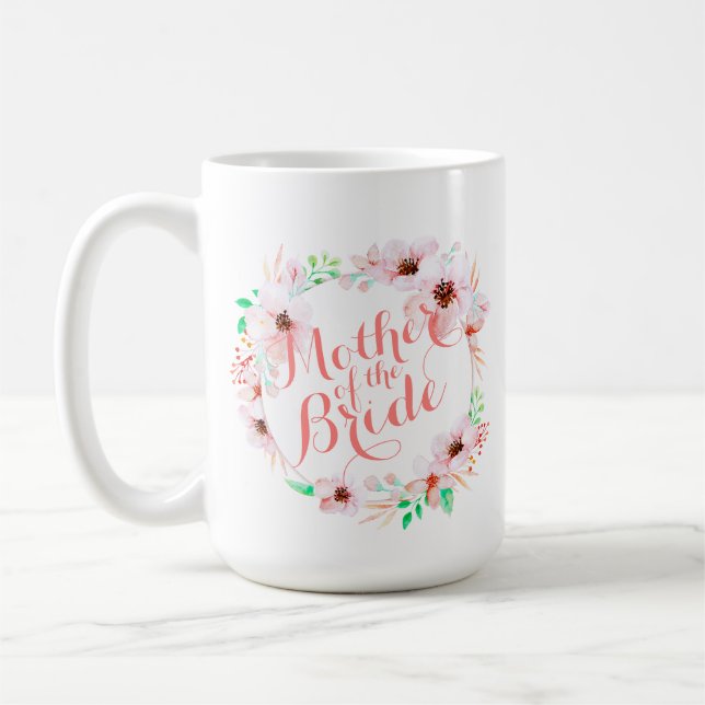 Caneca De Café Mãe do Casamento da Noiva | Mug Clássico (Esquerda)